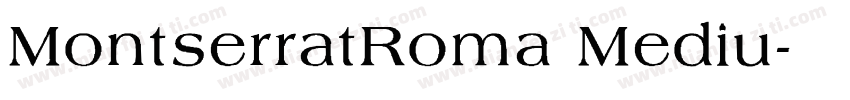 MontserratRoma Mediu字体转换
